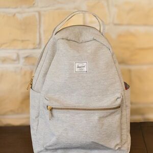 Herschel Supply Co. Settlement Backpack light grey heather for school or work